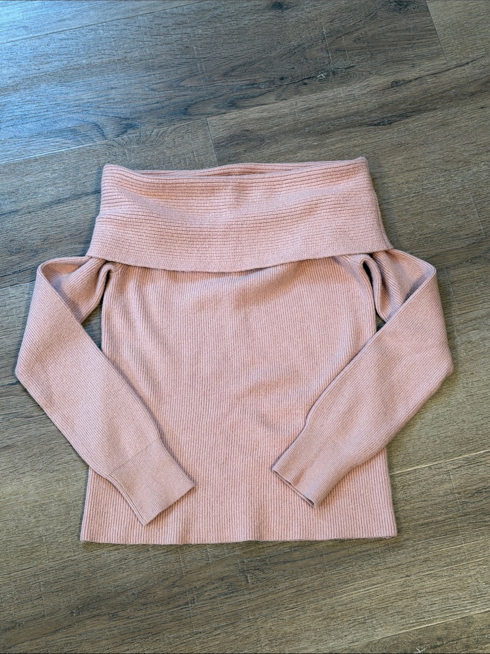 Leith Pink Off-The-Shoulder Sweater